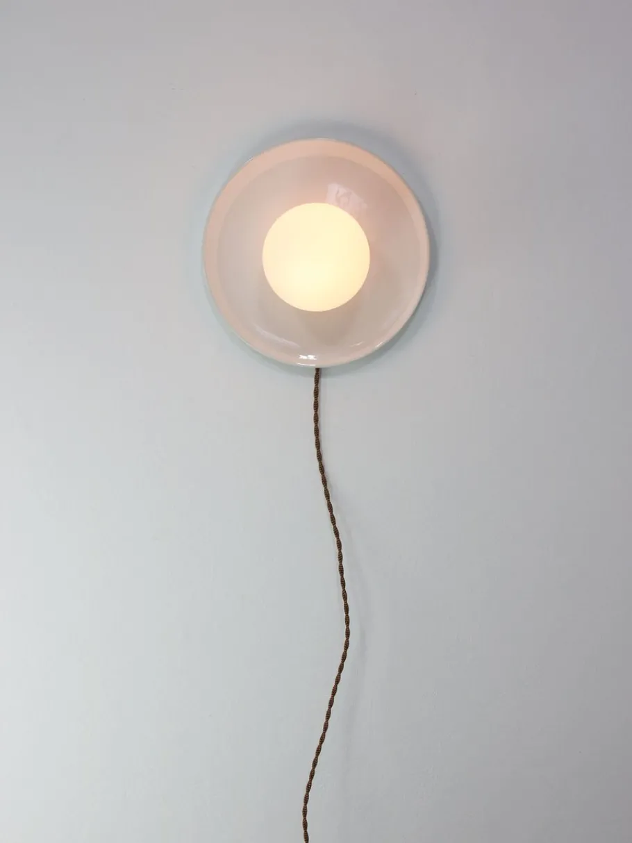 Best Pamono Vintage Wall Lamp in White Ceramic