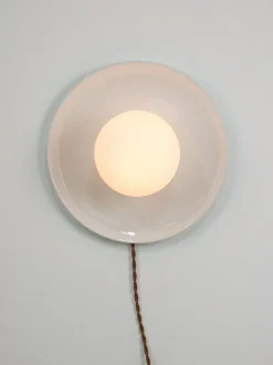 Best Pamono Vintage Wall Lamp in White Ceramic