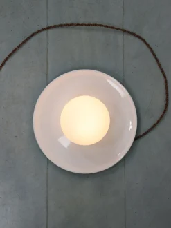 Best Pamono Vintage Wall Lamp in White Ceramic