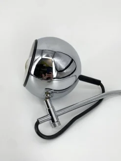 New Pamono Vintage Wall Lamp with Arch in Chrome, 1970s