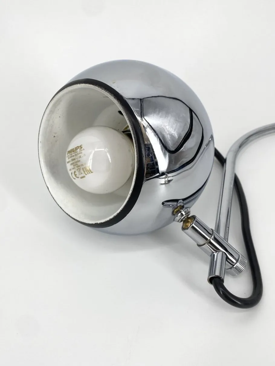 New Pamono Vintage Wall Lamp with Arch in Chrome, 1970s