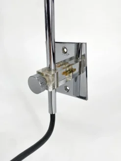 New Pamono Vintage Wall Lamp with Arch in Chrome, 1970s