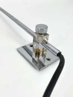 New Pamono Vintage Wall Lamp with Arch in Chrome, 1970s