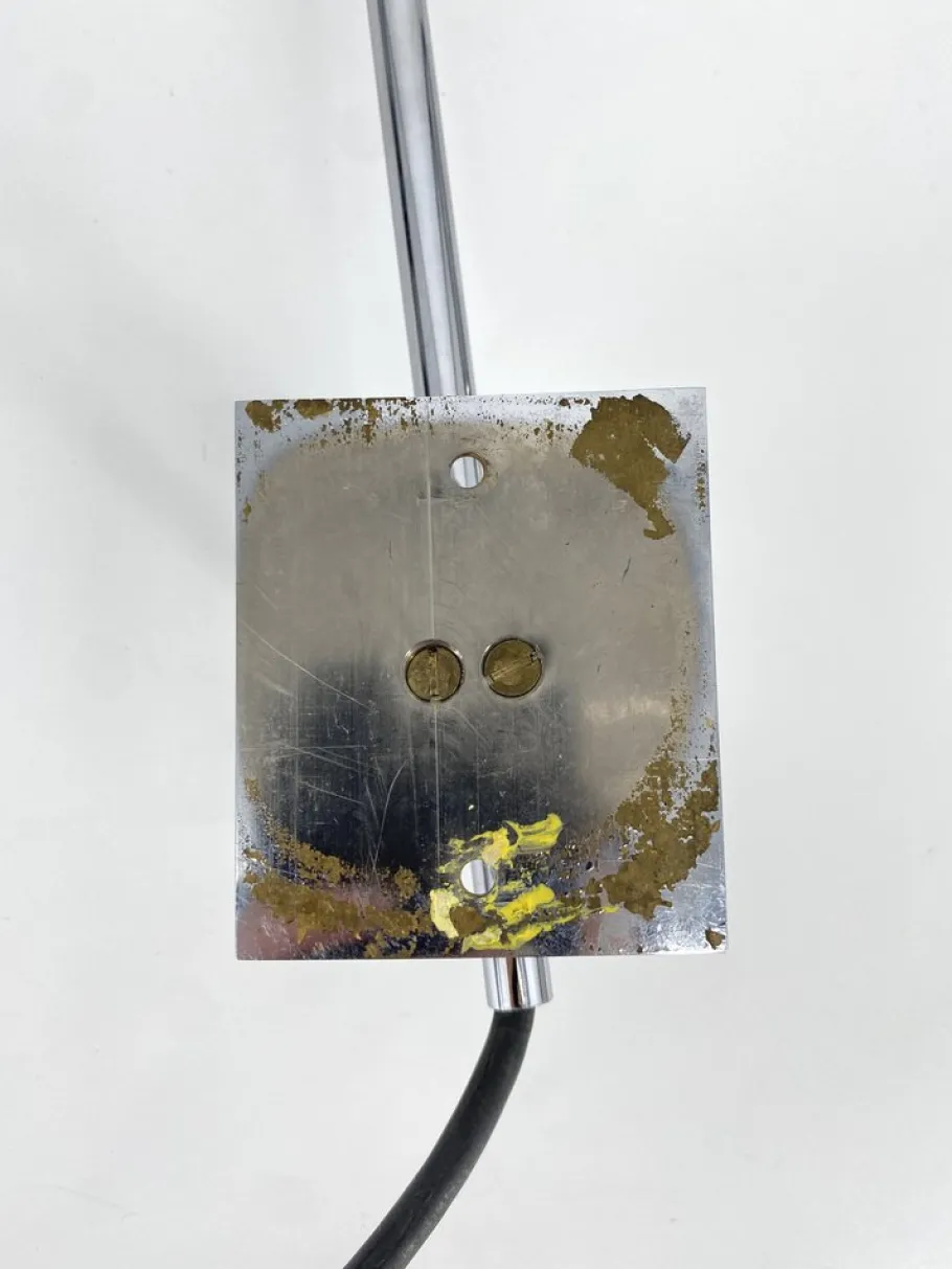 New Pamono Vintage Wall Lamp with Arch in Chrome, 1970s