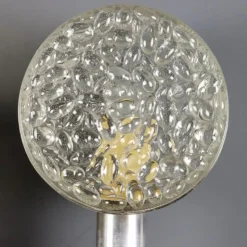 New Pamono Vintage Wall Lamps in Aluminium, Metal and Glass, 1960s, Set of 2