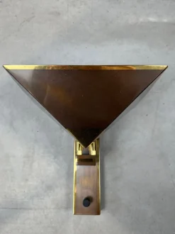 Pamono Vintage Wall Lamps in Bronze, Set of 2