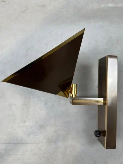 Pamono Vintage Wall Lamps in Bronze, Set of 2