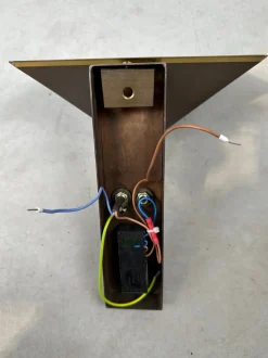 Pamono Vintage Wall Lamps in Bronze, Set of 2