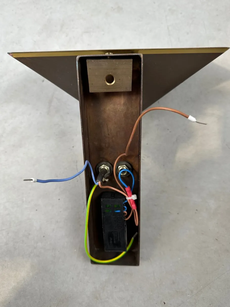 Pamono Vintage Wall Lamps in Bronze, Set of 2