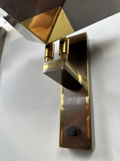 Pamono Vintage Wall Lamps in Bronze, Set of 2