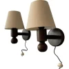 Best Pamono Vintage Wall Lamps in Stained Pine from Markslöjd, Sweden, 1970s