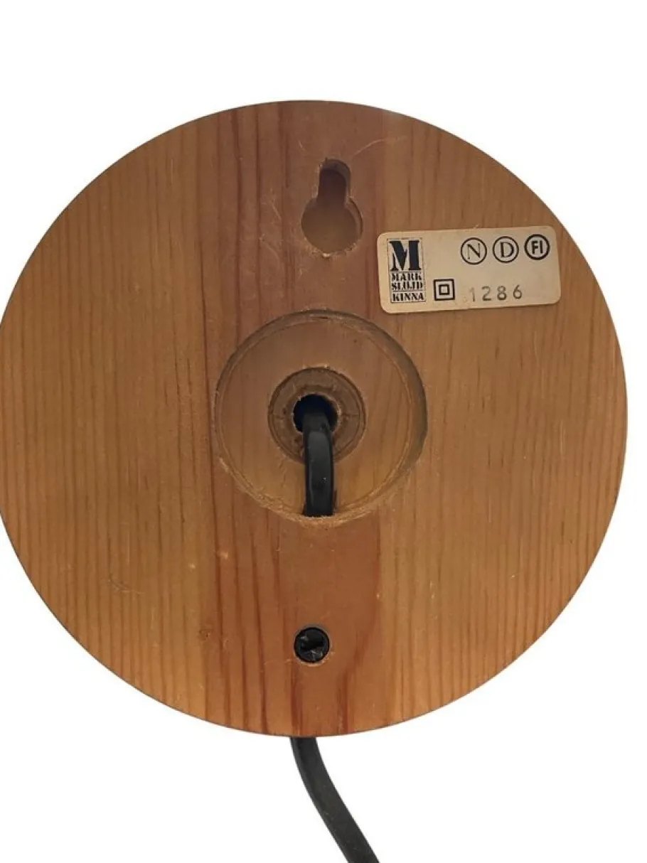 Best Pamono Vintage Wall Lamps in Stained Pine from Markslöjd, Sweden, 1970s