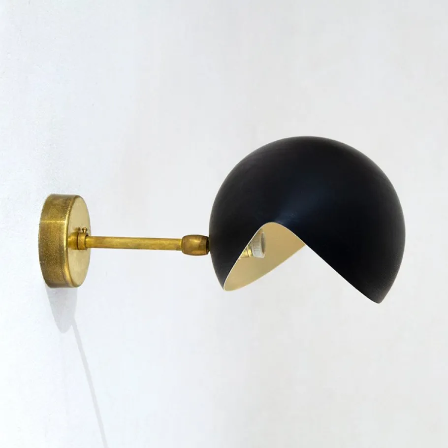 Hot Pamono Vintage Wall Light in Brass and Aluminium, 1950s