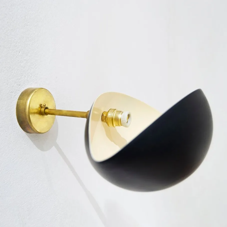 Hot Pamono Vintage Wall Light in Brass and Aluminium, 1950s