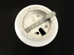 New Pamono Vintage Wall Light in White Opaline Globe, 1960s