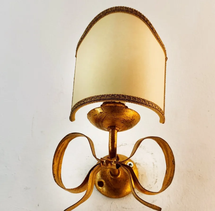 Hot Pamono Vintage Wall Light in Wrought Iron