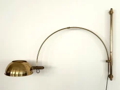 Discount Pamono Vintage Wall Mounted Lamp in Brass by Florian Schulz, 1970s
