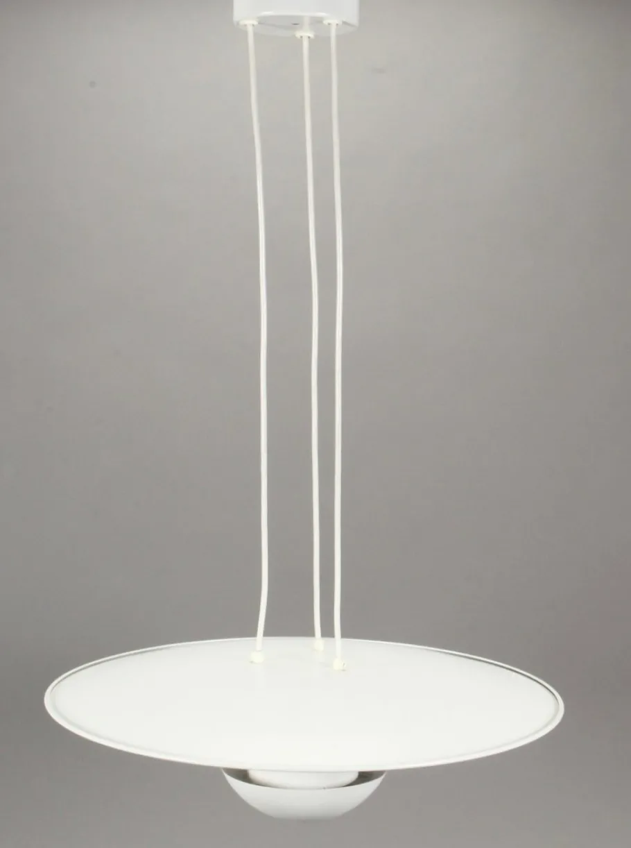 New Pamono Vintage White Fata Morgana Lamps by Hans-Agne Jakobsson for Markaryard, Set of 2