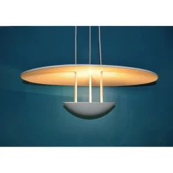 New Pamono Vintage White Fata Morgana Lamps by Hans-Agne Jakobsson for Markaryard, Set of 2