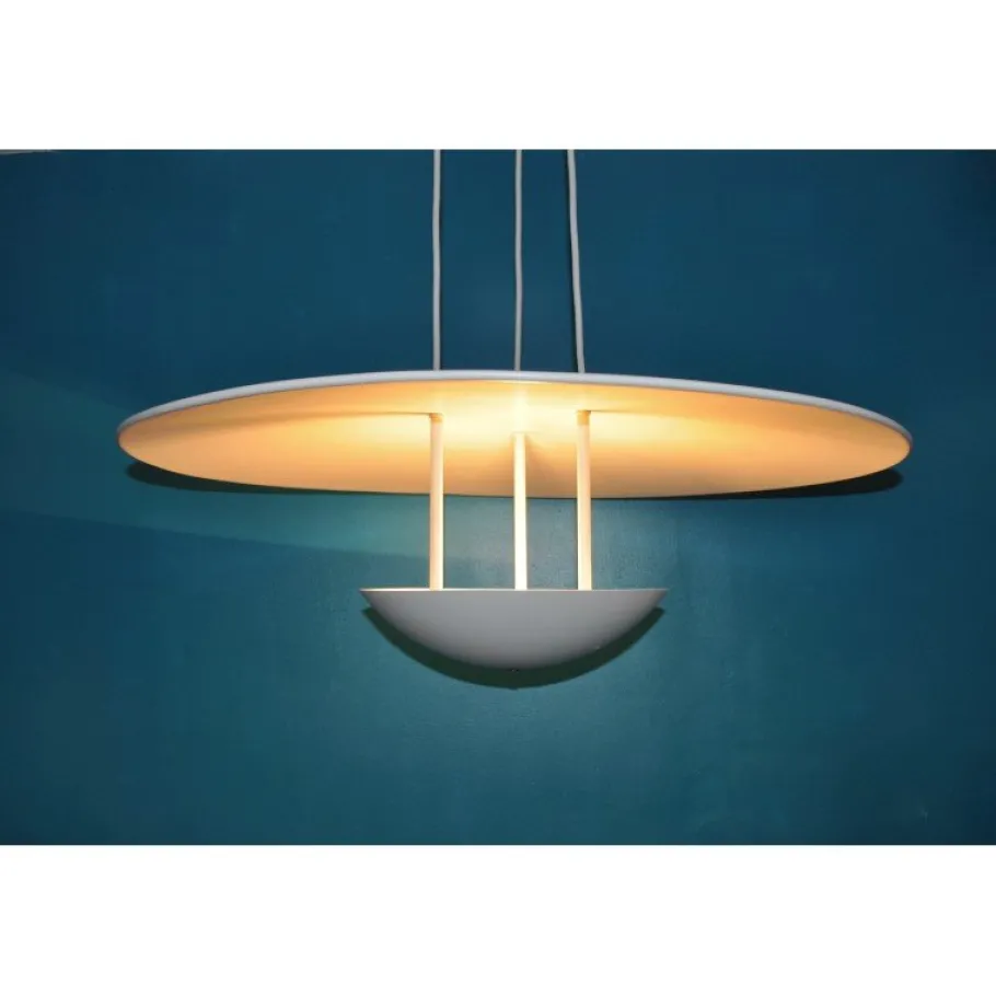 New Pamono Vintage White Fata Morgana Lamps by Hans-Agne Jakobsson for Markaryard, Set of 2