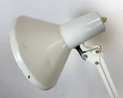 Clearance Pamono Vintage White Italian Architect Table Lamp, 1970s