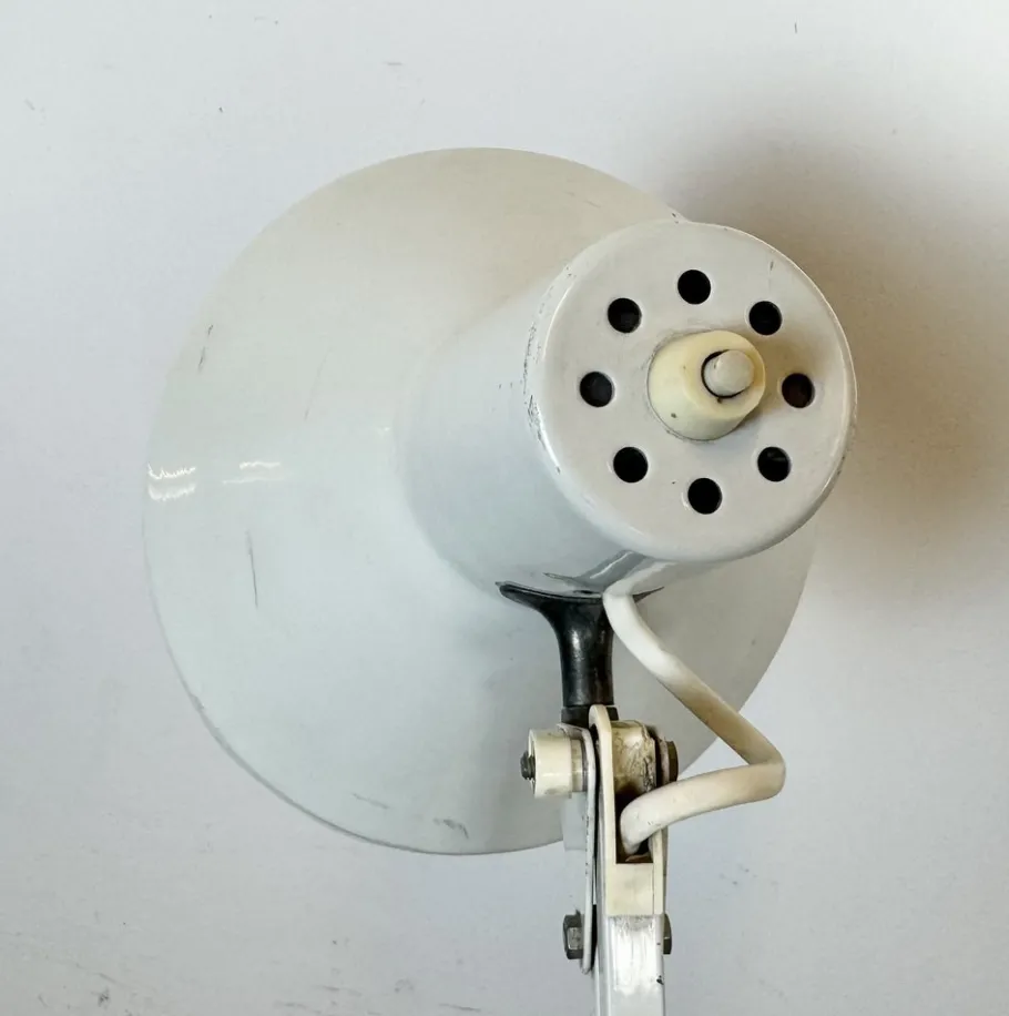 Clearance Pamono Vintage White Italian Architect Table Lamp, 1970s