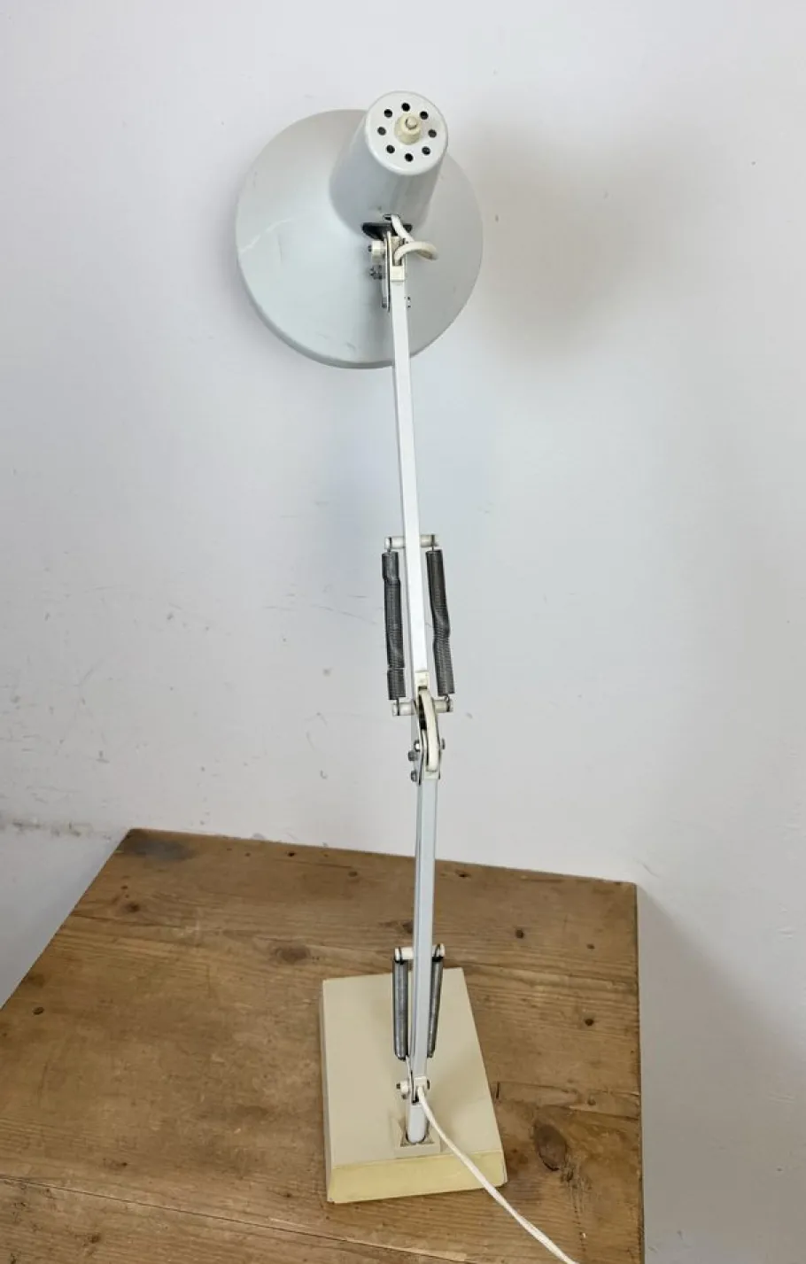 Clearance Pamono Vintage White Italian Architect Table Lamp, 1970s