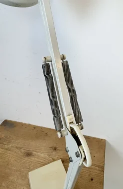 Clearance Pamono Vintage White Italian Architect Table Lamp, 1970s