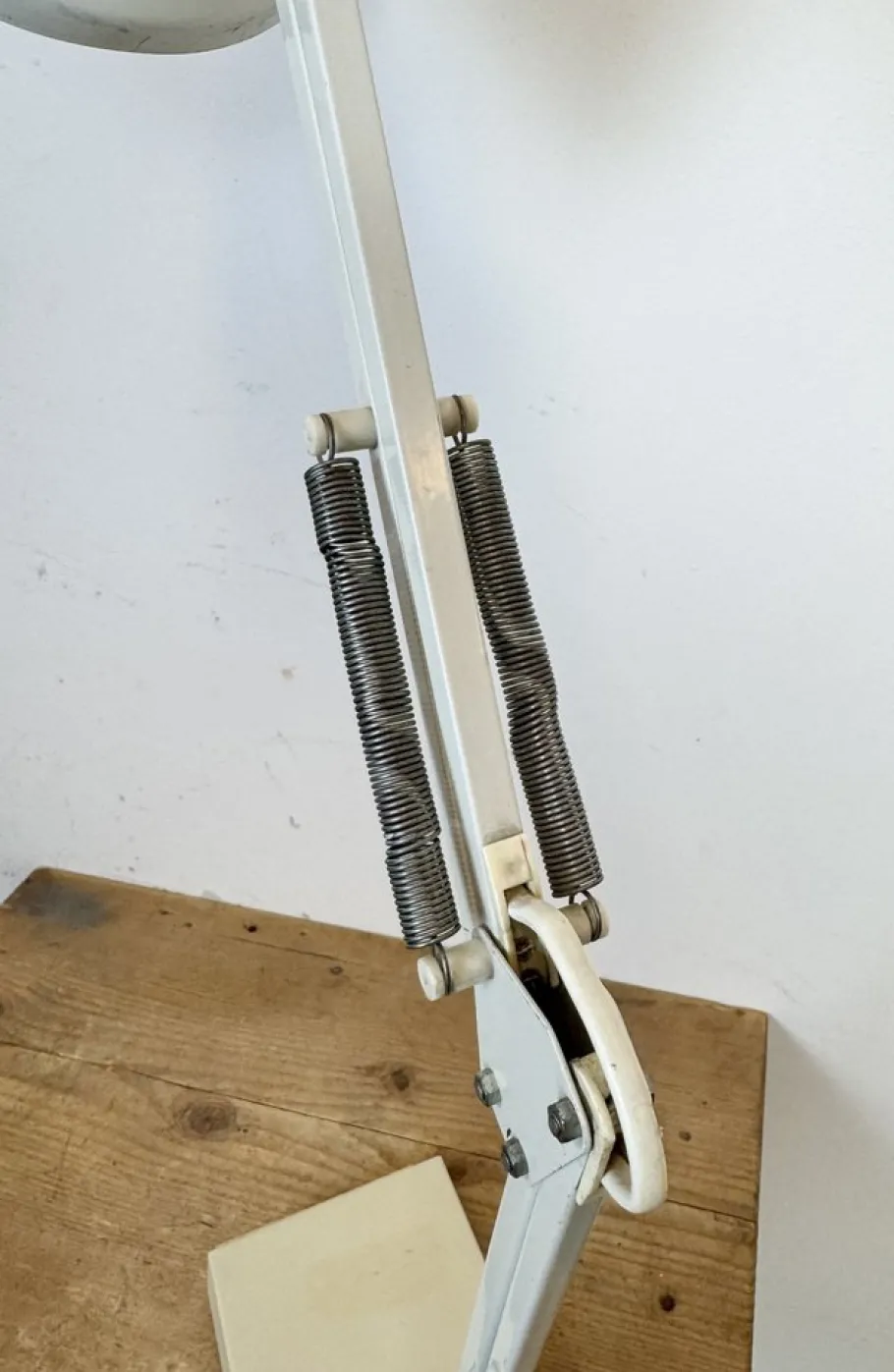 Clearance Pamono Vintage White Italian Architect Table Lamp, 1970s