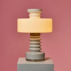 Hot Pamono Vintage White Lamp by Vitropol Białystok, 1970s