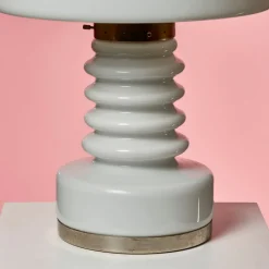 Hot Pamono Vintage White Lamp by Vitropol Białystok, 1970s