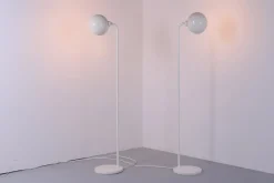 Best Pamono Vintage White Metal Floor Lights from Hala, 1980s, Set of 2