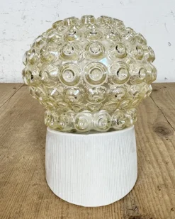 Best Pamono Vintage White Porcelain Wall Light, 1970s