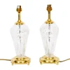 New Pamono Vintage Windsor Cut Glass Table Lamps, 1980s, Set of 2