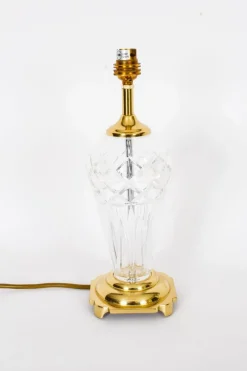 New Pamono Vintage Windsor Cut Glass Table Lamps, 1980s, Set of 2