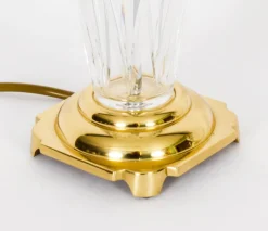 New Pamono Vintage Windsor Cut Glass Table Lamps, 1980s, Set of 2