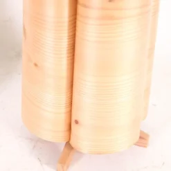 New Pamono Vintage Wooden Lamps, 1970s, Set of 2