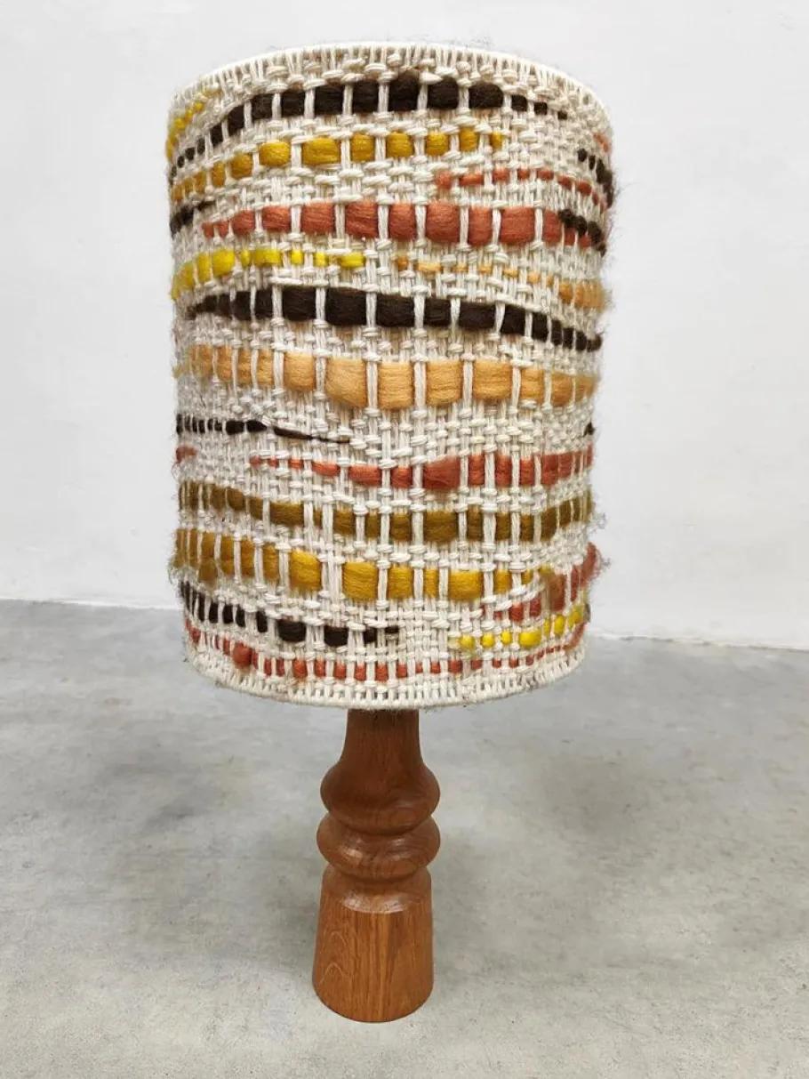 Discount Pamono Vintage Wooden Table Lamp 1970s