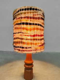 Discount Pamono Vintage Wooden Table Lamp 1970s