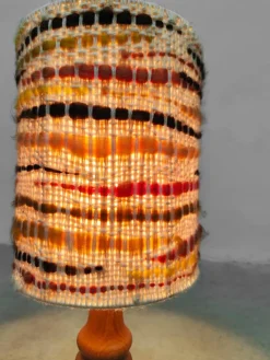 Discount Pamono Vintage Wooden Table Lamp 1970s