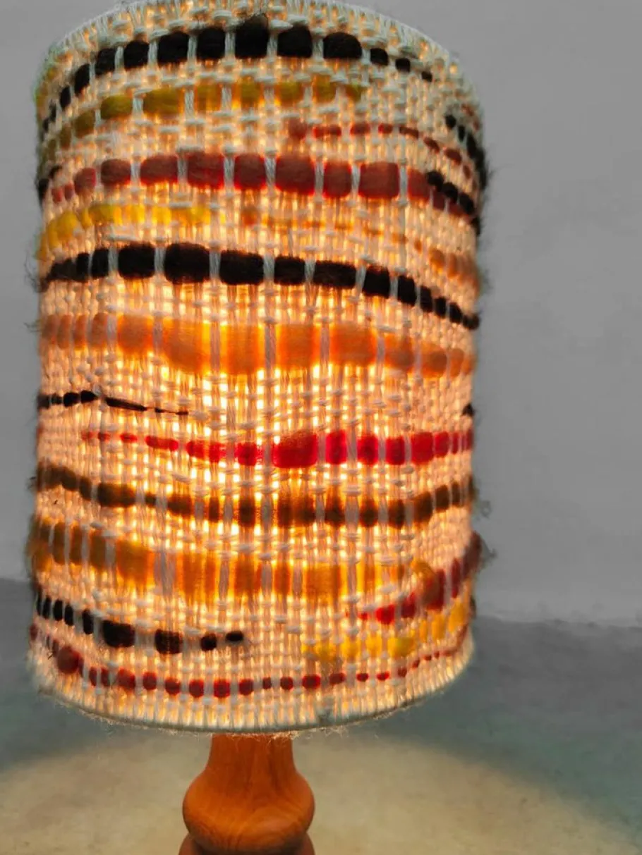 Discount Pamono Vintage Wooden Table Lamp 1970s