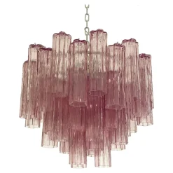 Best Pamono Violet-Amethyst Tronchi Murano Glass Chandelier by Simoeng