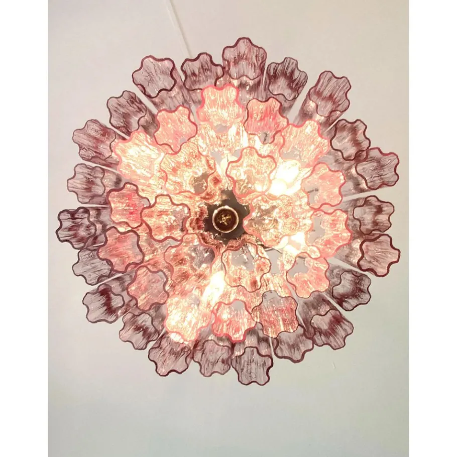 Best Pamono Violet-Amethyst Tronchi Murano Glass Chandelier by Simoeng