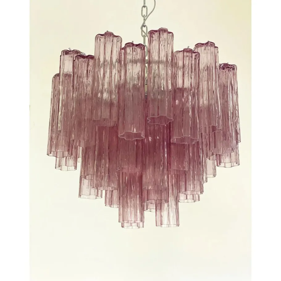 Best Pamono Violet-Amethyst Tronchi Murano Glass Chandelier by Simoeng