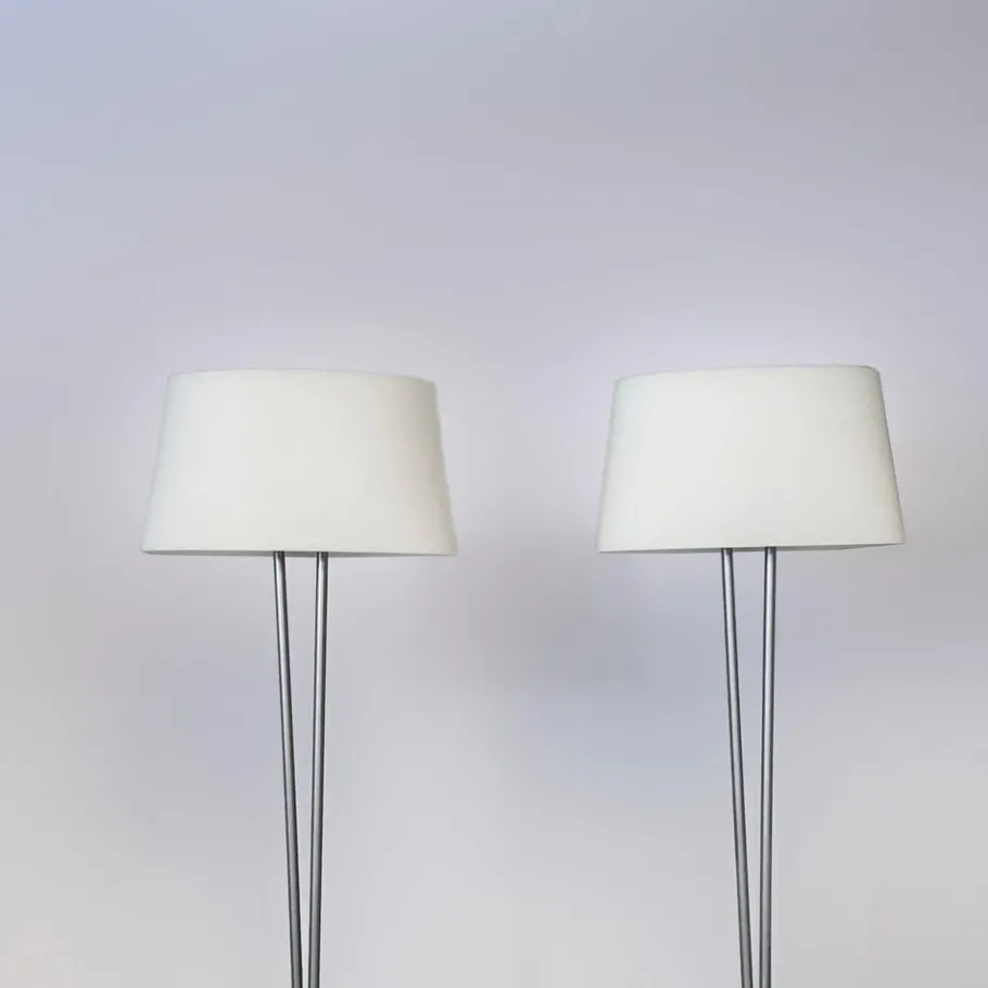 New Pamono Vitt Terra Floor Lamps in Murano Glass by Valerio Bottin for Foscarini, 1990s, Set of 2