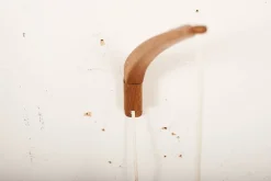 Sale Pamono Wall Arm Lamp in Teak Wood & Opal Glass by Uno & Östen Kristiansson for Luxus, 1957