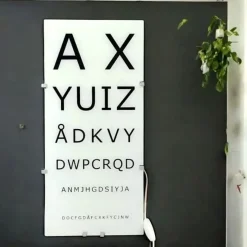 Best Pamono Wall Eye Exam Chart Lamp from Ikea, 1990s