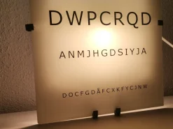 Best Pamono Wall Eye Exam Chart Lamp from Ikea, 1990s