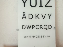 Best Pamono Wall Eye Exam Chart Lamp from Ikea, 1990s