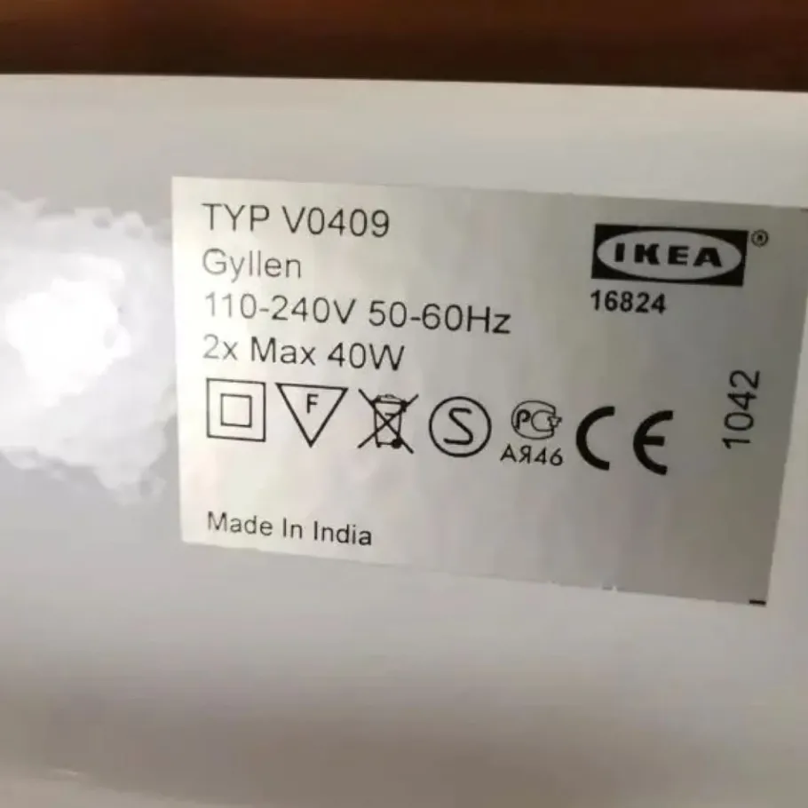 Best Pamono Wall Eye Exam Chart Lamp from Ikea, 1990s